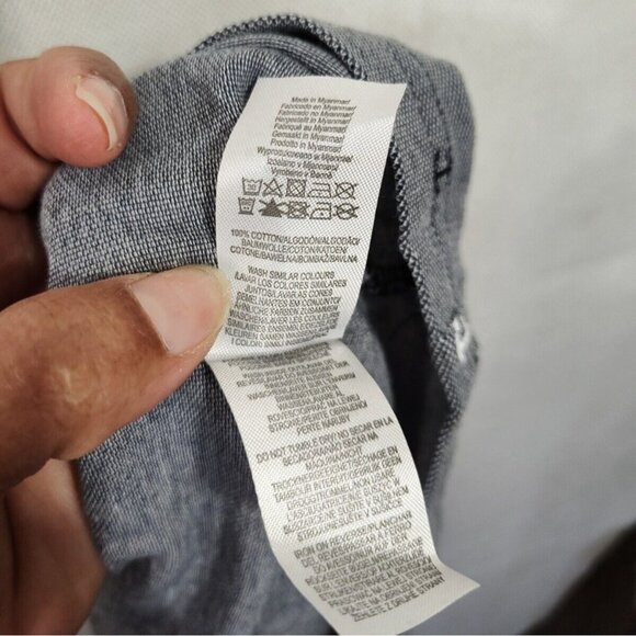 Primark Polo Shirt Collared Men Size M Blue Nautical Anchors Short Sleeve - Picture 8 of 9